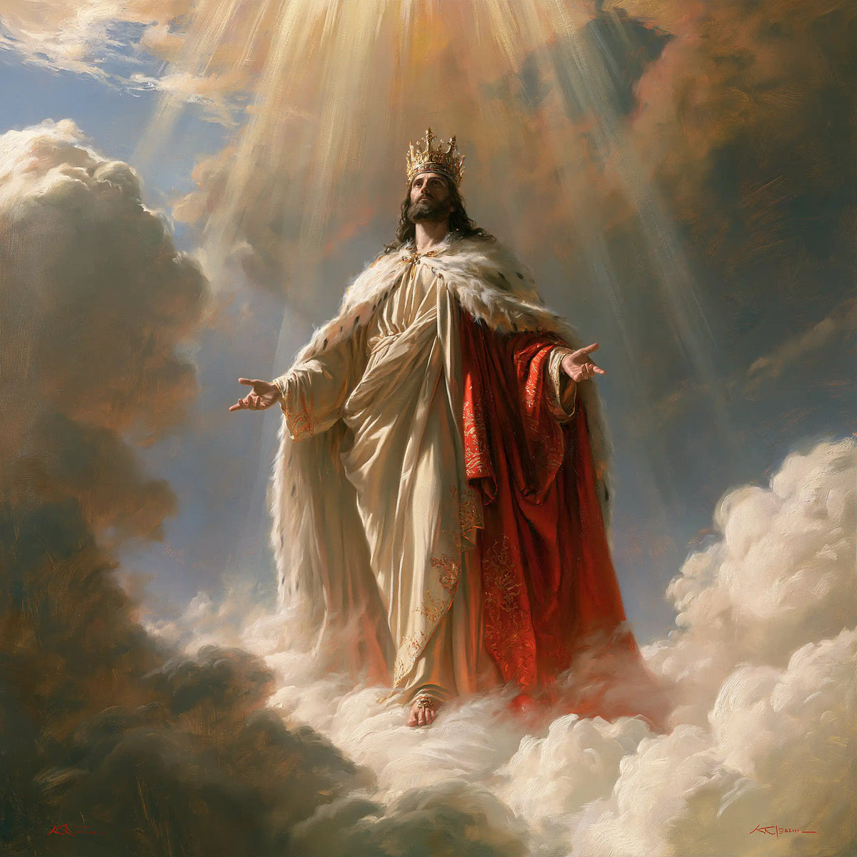 Jesus the King - Sacred Monumental View · Square n° 2
