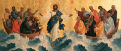 Jesus Walking on Water — Welcome between Turquoise and Foam