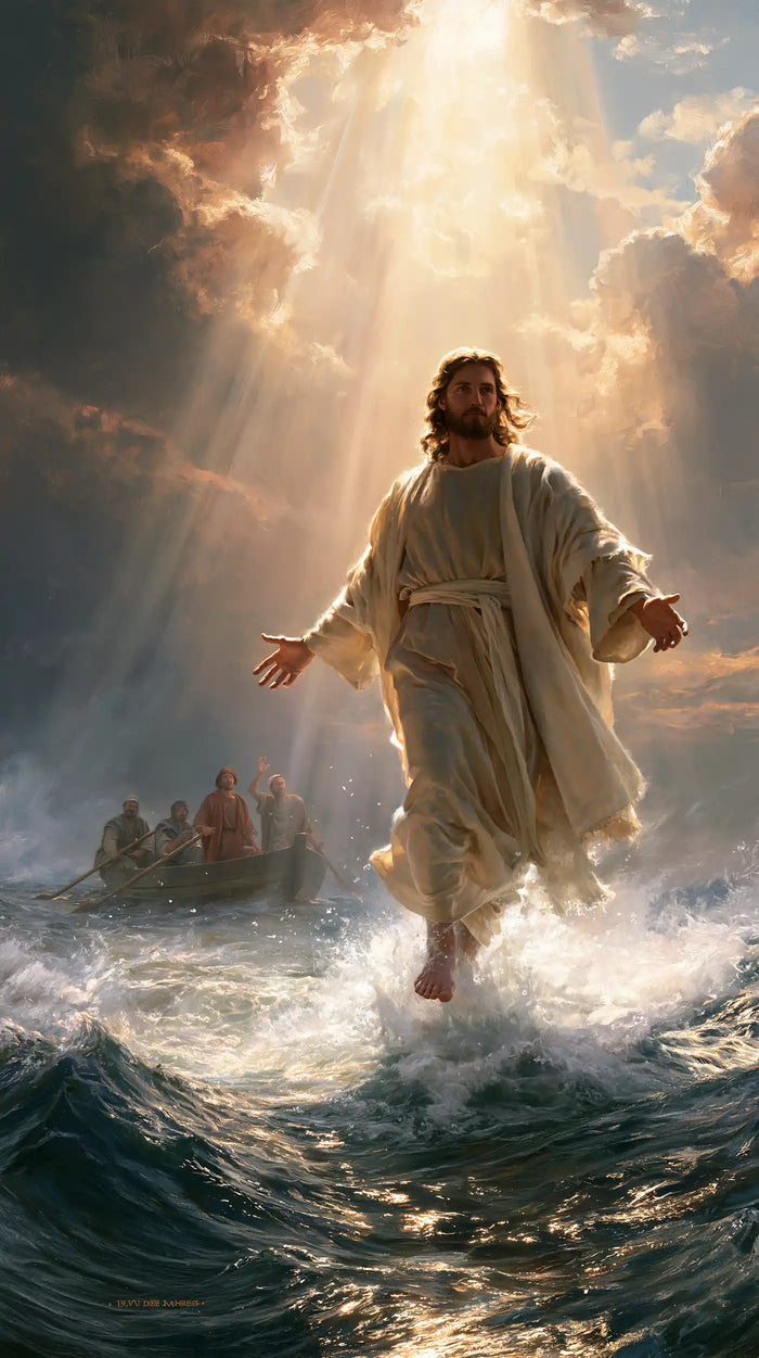 Jesus Walking on Water - Divine Light · Portrait n° 2