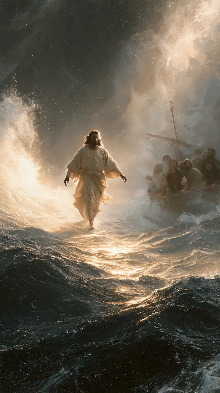 Jesus Walking on Water - Explosion of Movement · Portrait n° 5