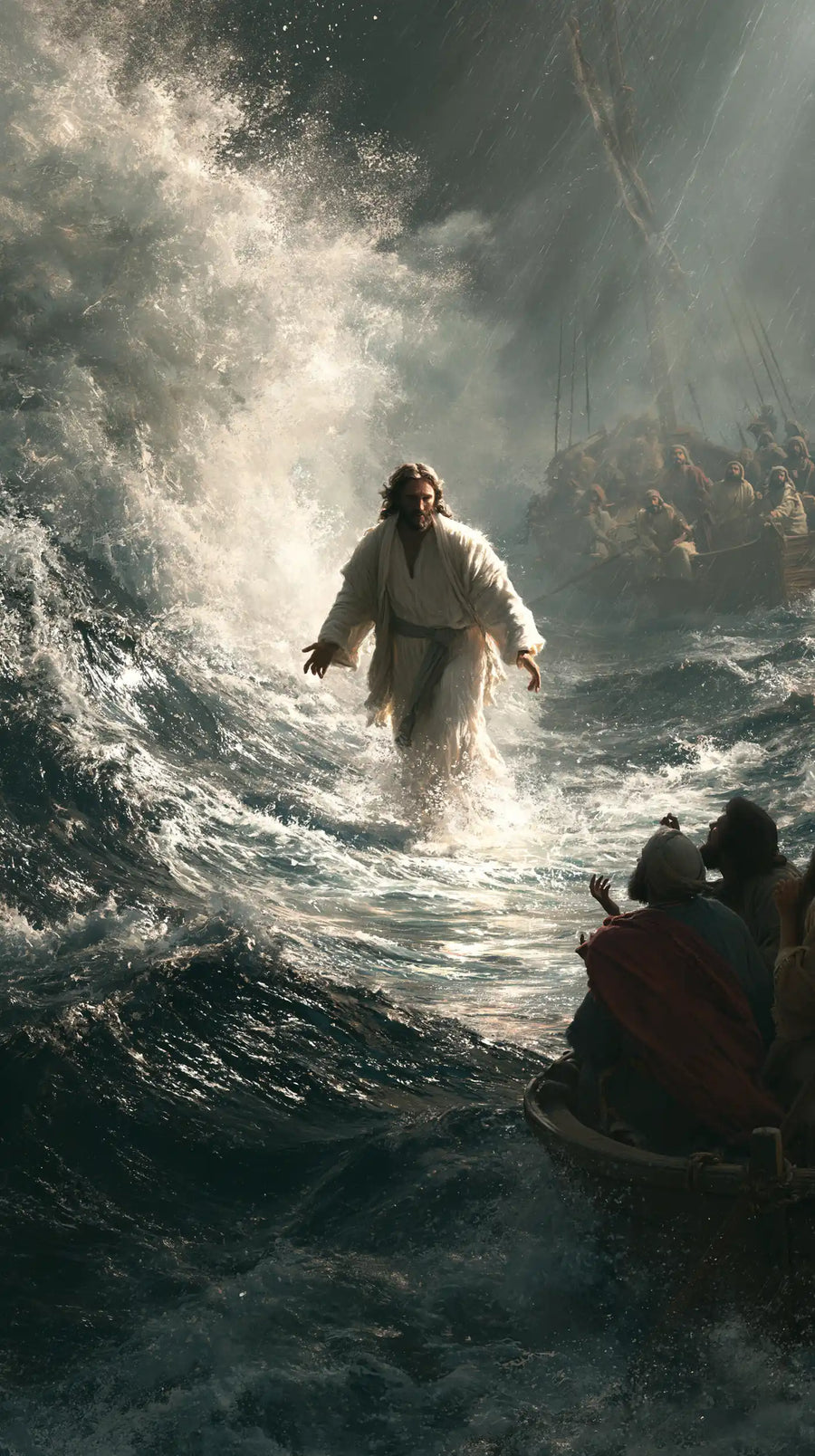 Jesus Walking on Water - Explosion of Movement · Portrait n° 19