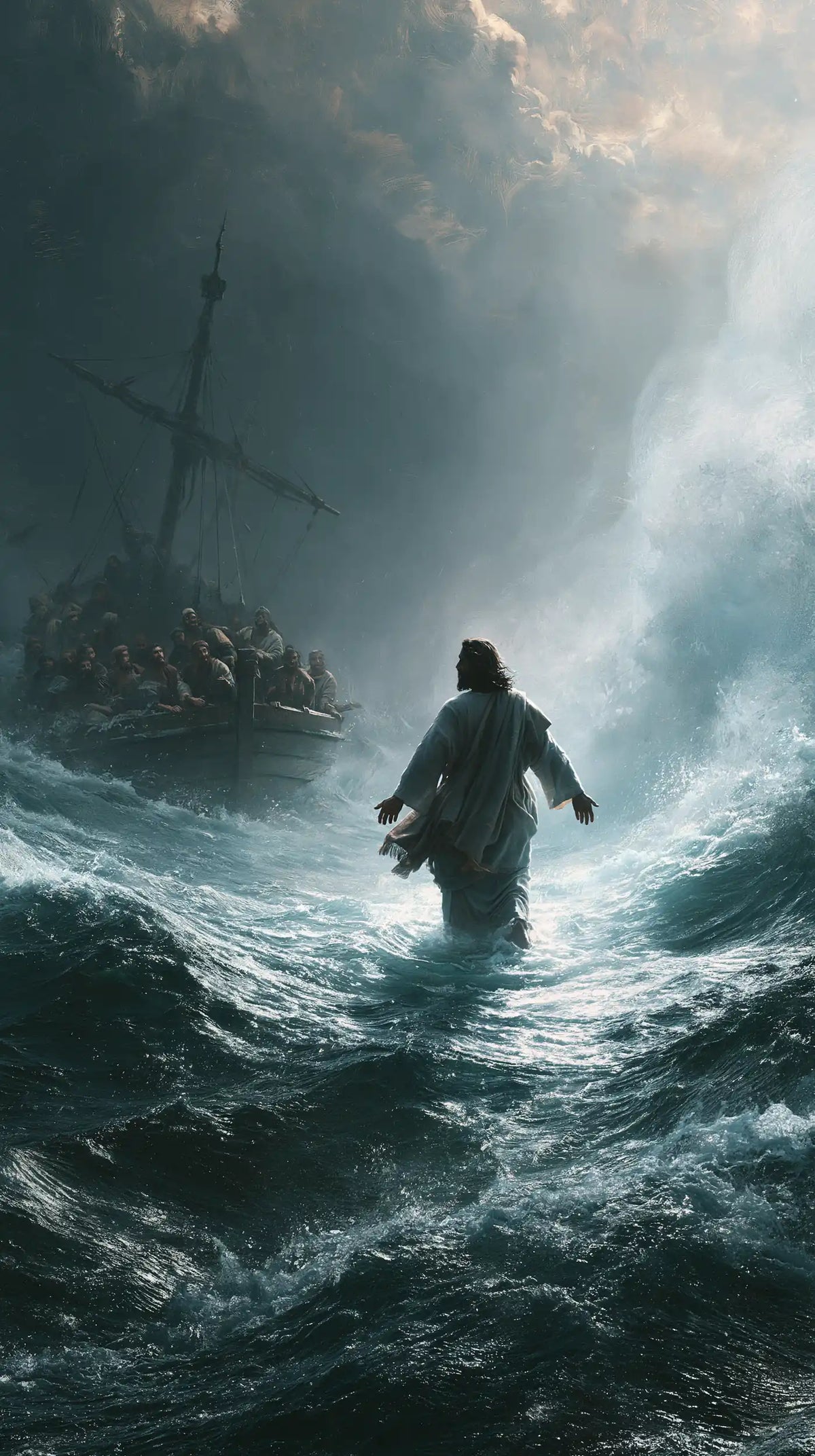 Jesus Walking on Water — The Silhouette in the Silver Breach