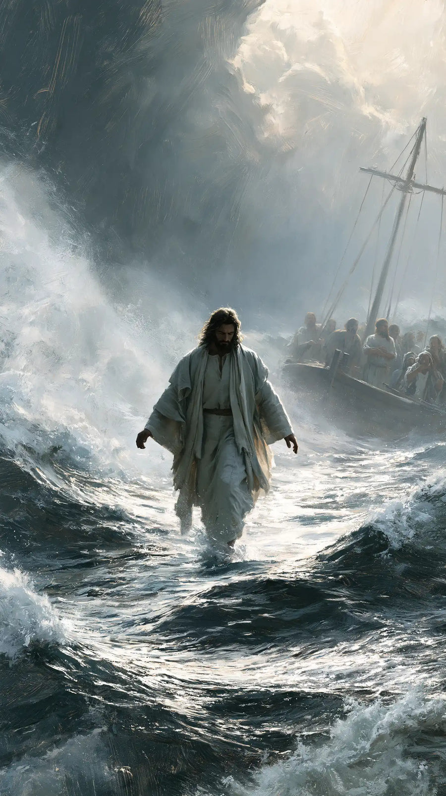 Jesus Walking on Water - Explosion of Movement · Portrait n° 26