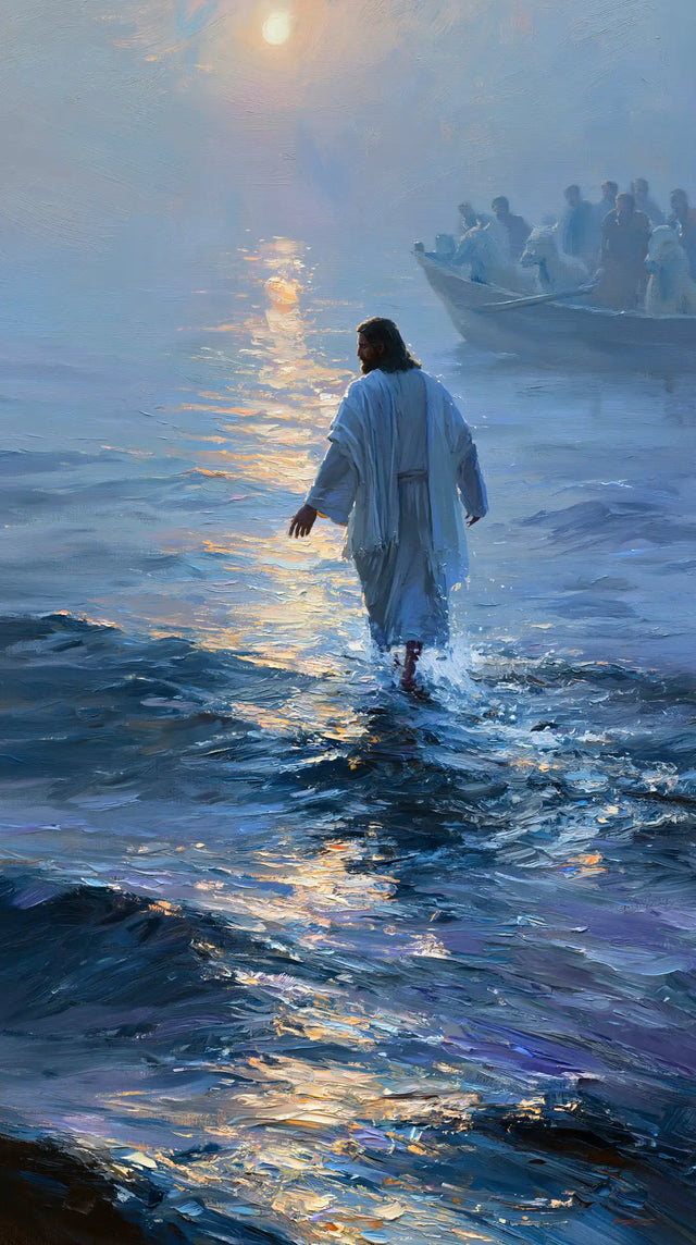 Jesus Walking on Water - Impressionist · Portrait n° 6