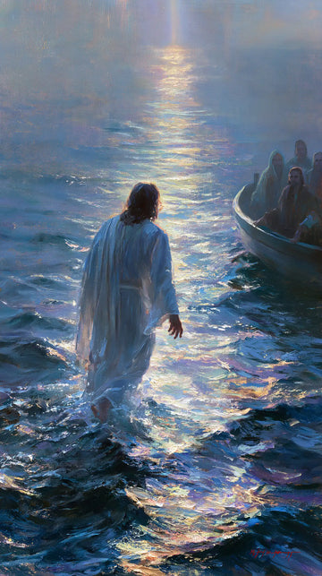 Jesus Walking on Water - Impressionist · Portrait n° 12