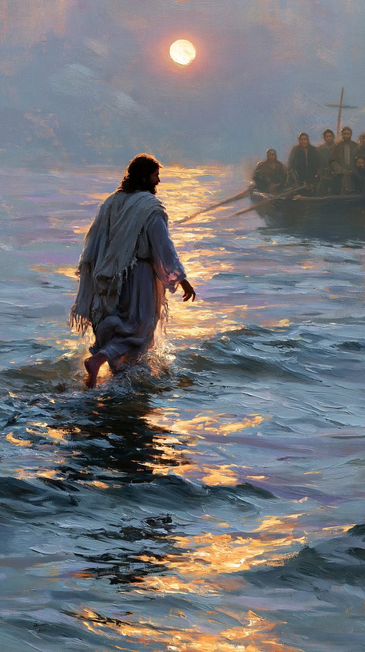 Jesus Walking on Water - Impressionist · Portrait n° 22