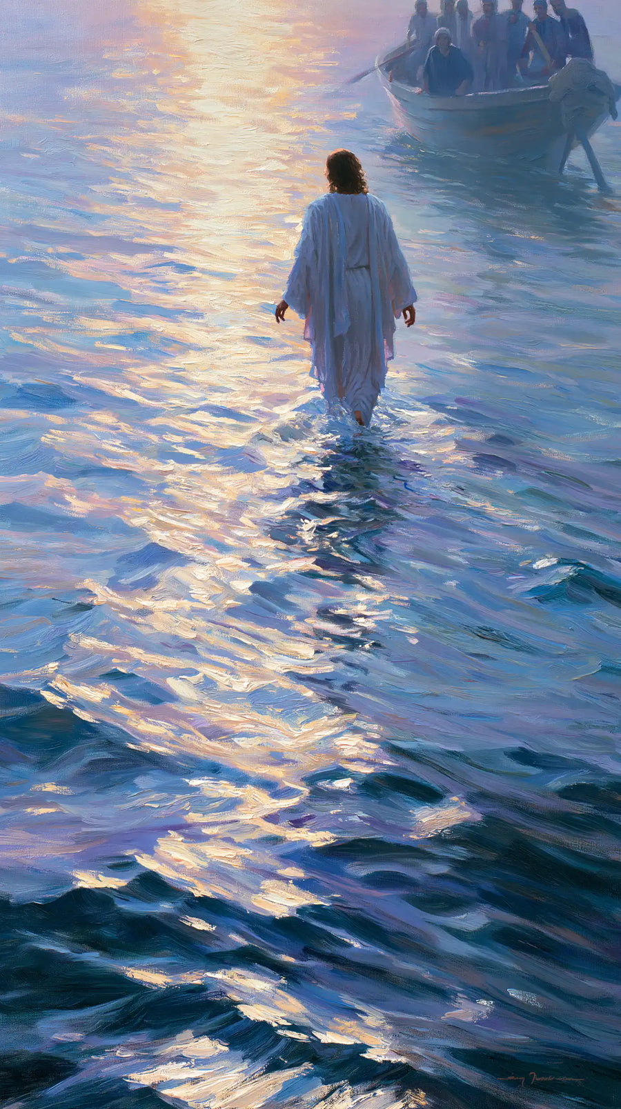 Jesus Walking on Water - Impressionist · Portrait n° 23