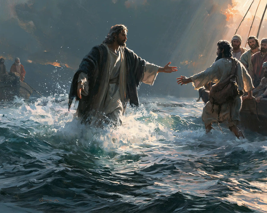 Jesus Walking on Water - Jesus Calls Peter · Landscape n° 12