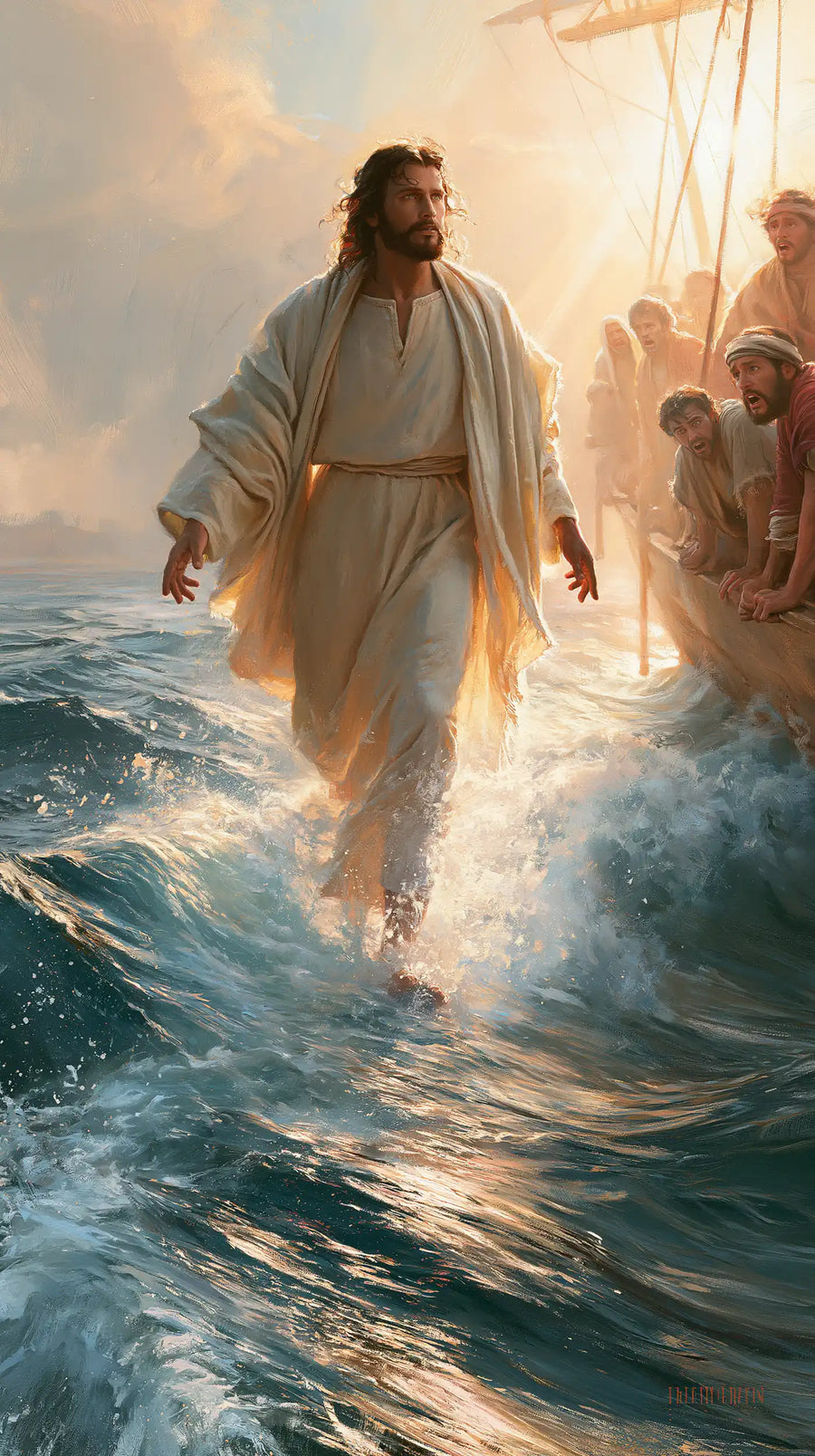 Jesus Walking on Water - Jesus Calls Peter · Portrait n° 1