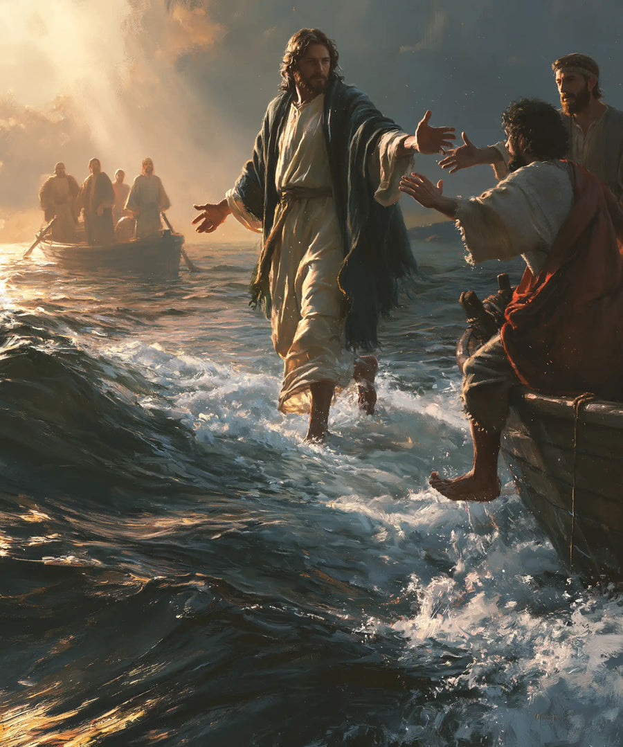Jesus Walking on Water - Jesus Calls Peter · Portrait n° 16