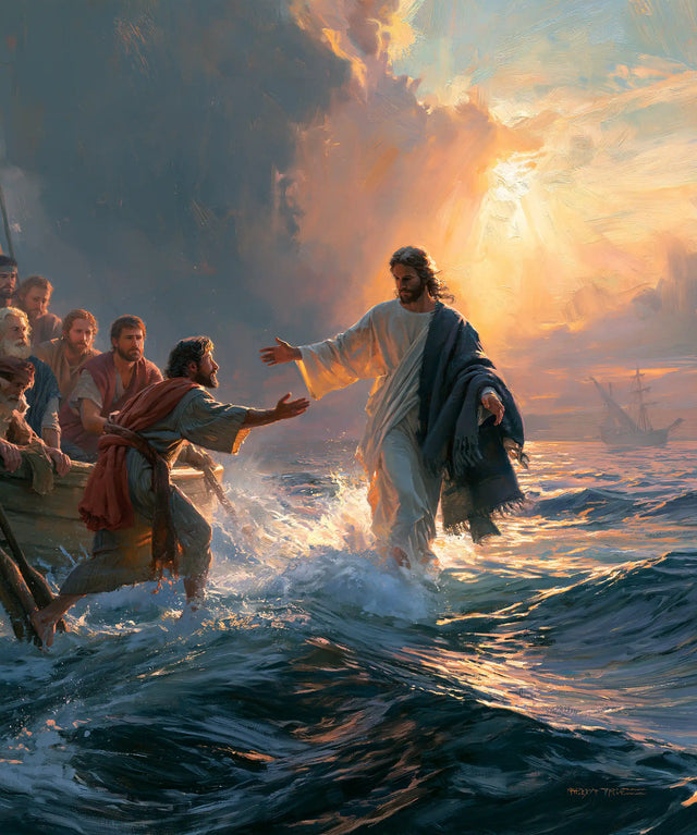 Jesus Walking on Water — The Invitation in the Sky’s Blaze