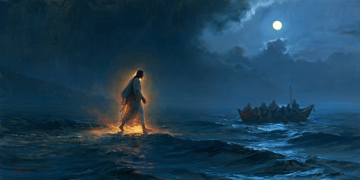 Jesus Walking on Water — The Slanting Step between Moon and Ember