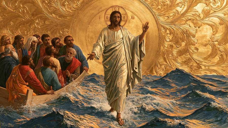 Jesus Walking on Water - Sacred Gold · Landscape n° 5