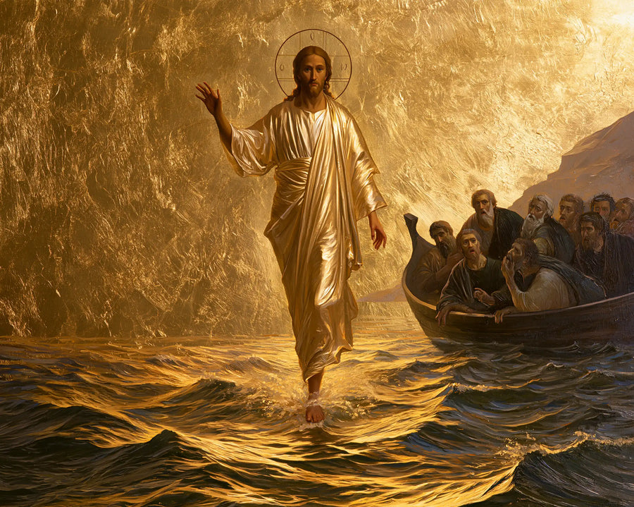 Jesus Walking on Water - Sacred Gold · Landscape n° 15