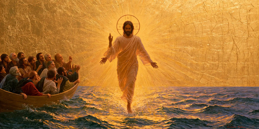 Jesus Walking on Water - Sacred Gold · Landscape n° 20