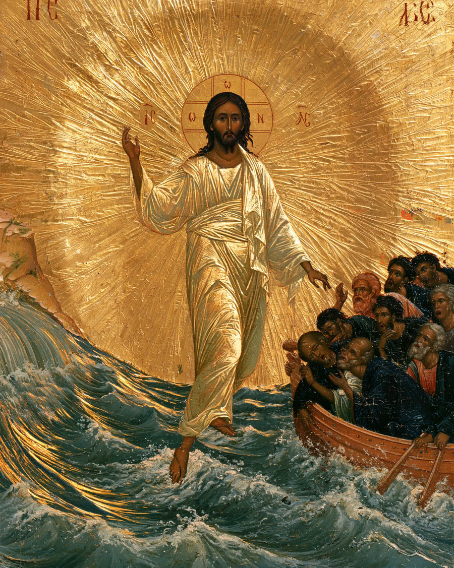 Jesus Walking on Water - Sacred Gold · Portrait n° 22
