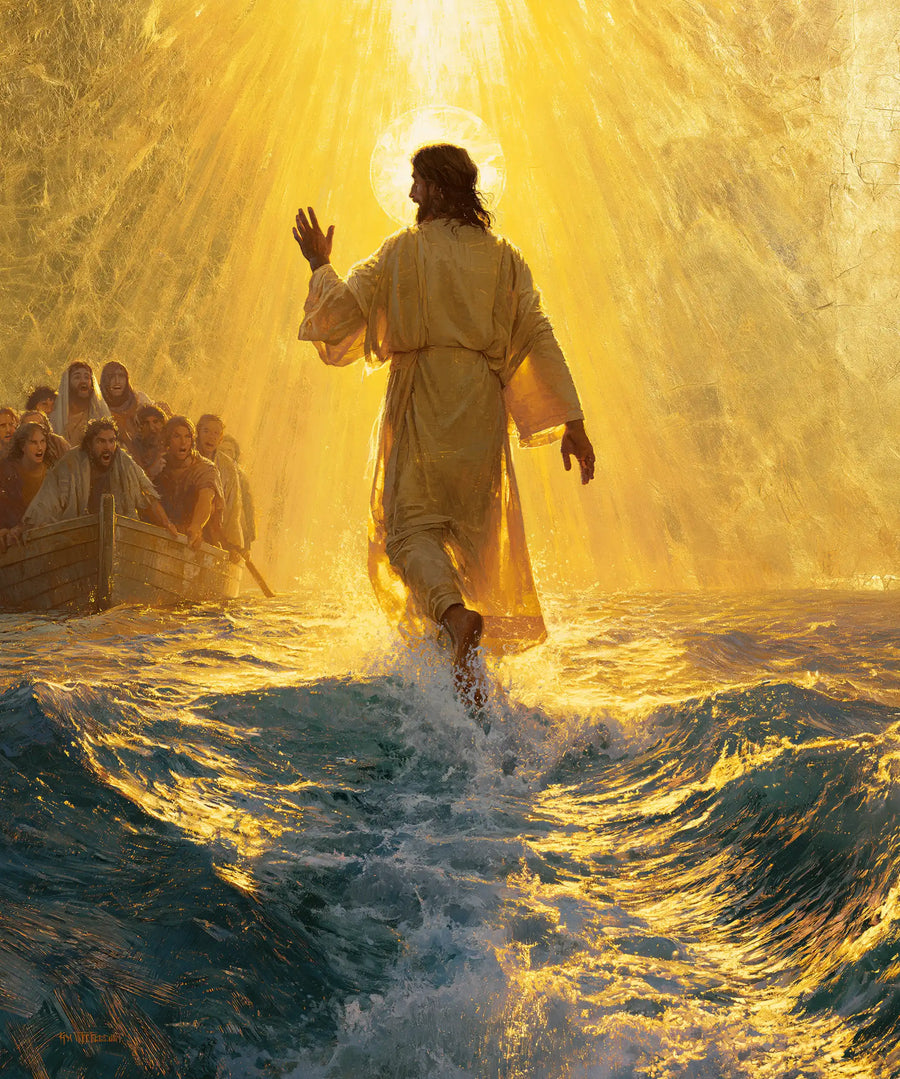 Jesus Walking on Water - Sacred Gold · Portrait n° 26