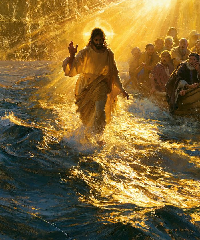 Jesus Walking on Water — Walking upon the Solar River