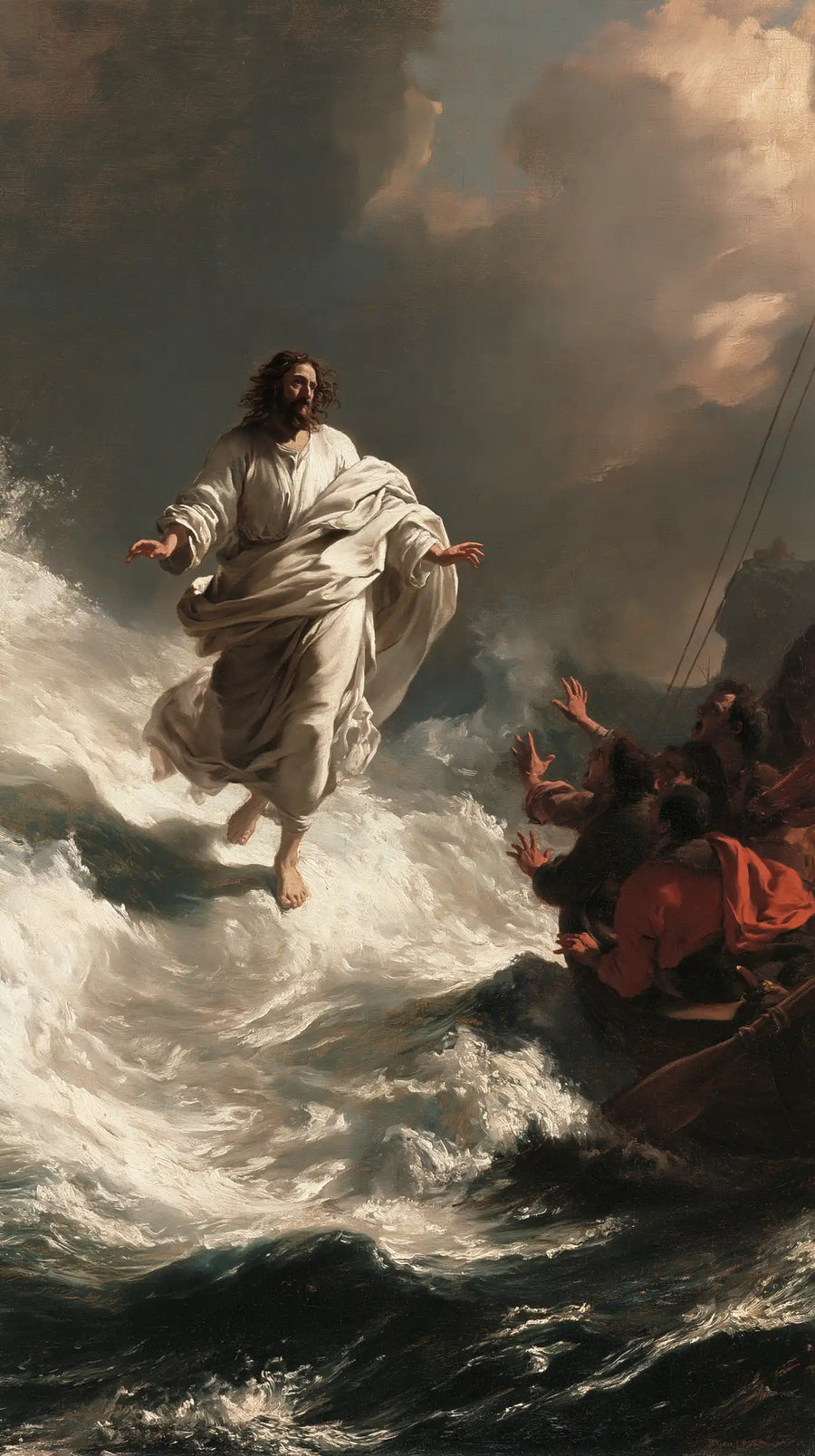 Jesus Walking on Water - Theatrical Baroque · Portrait n° 2