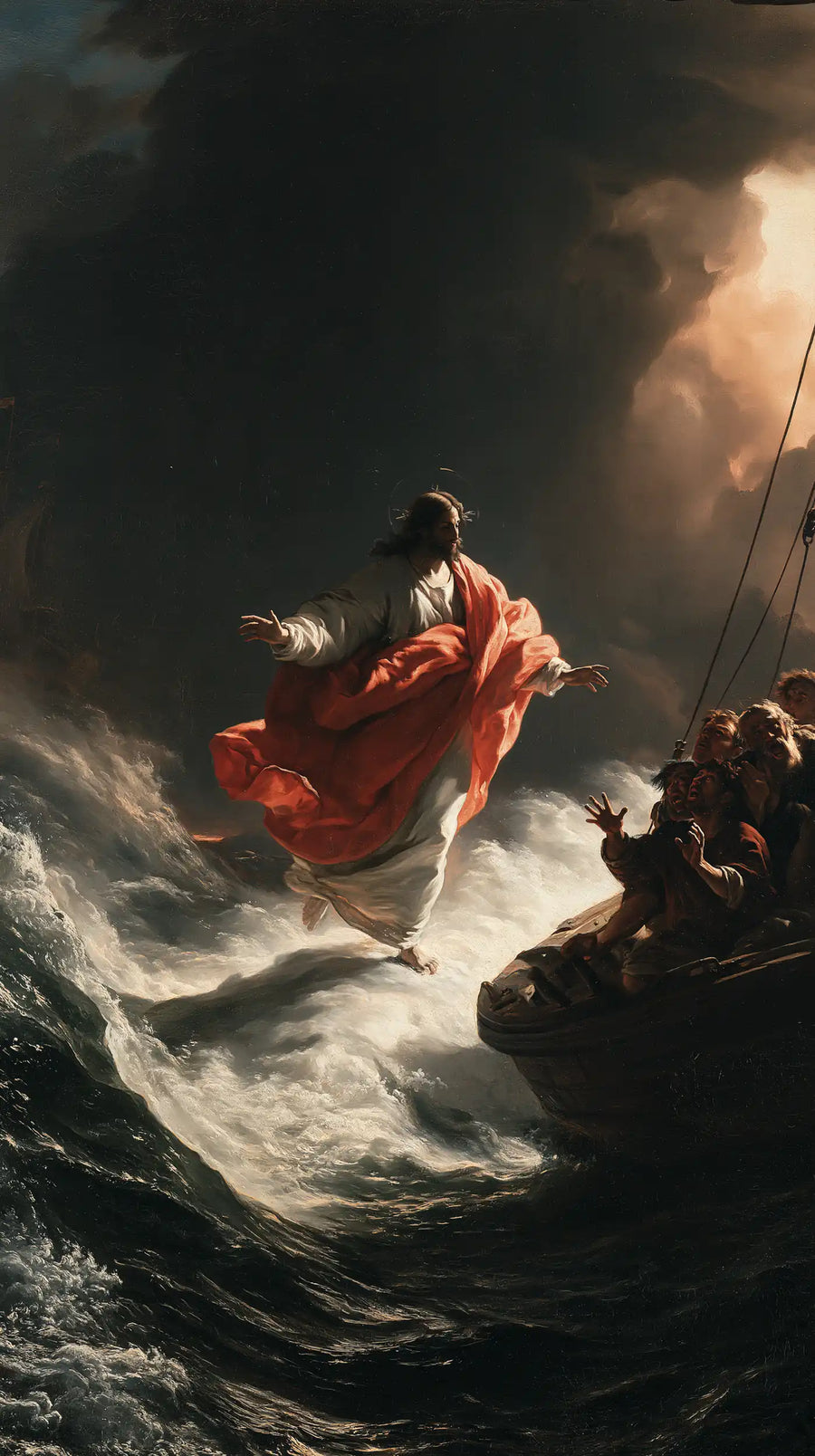 Jesus Walking on Water - Theatrical Baroque · Portrait n° 5