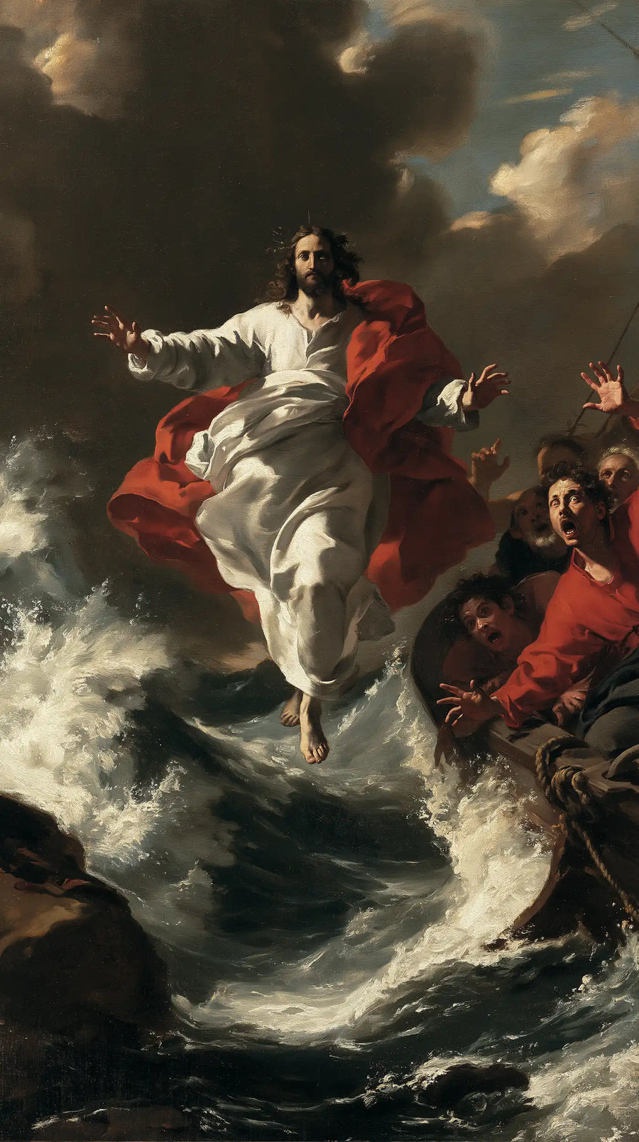 Jesus Walking on Water - Theatrical Baroque · Portrait n° 7