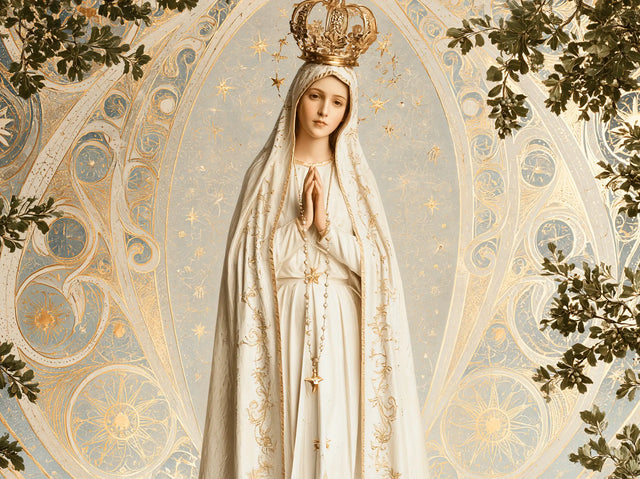 Our Lady of Fatima – Sacred Art Nouveau · Landscape no. 1