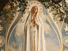 Our Lady of Fatima – Sacred Art Nouveau · Landscape no. 8