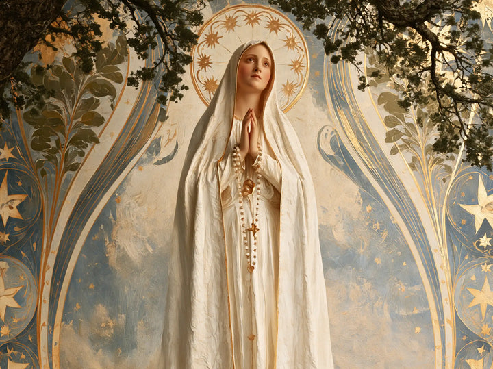 Our Lady of Fatima – Sacred Art Nouveau · Landscape no. 8
