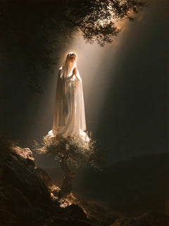 Our Lady of Fatima – Caravaggio Tenebrism · Portrait no. 8