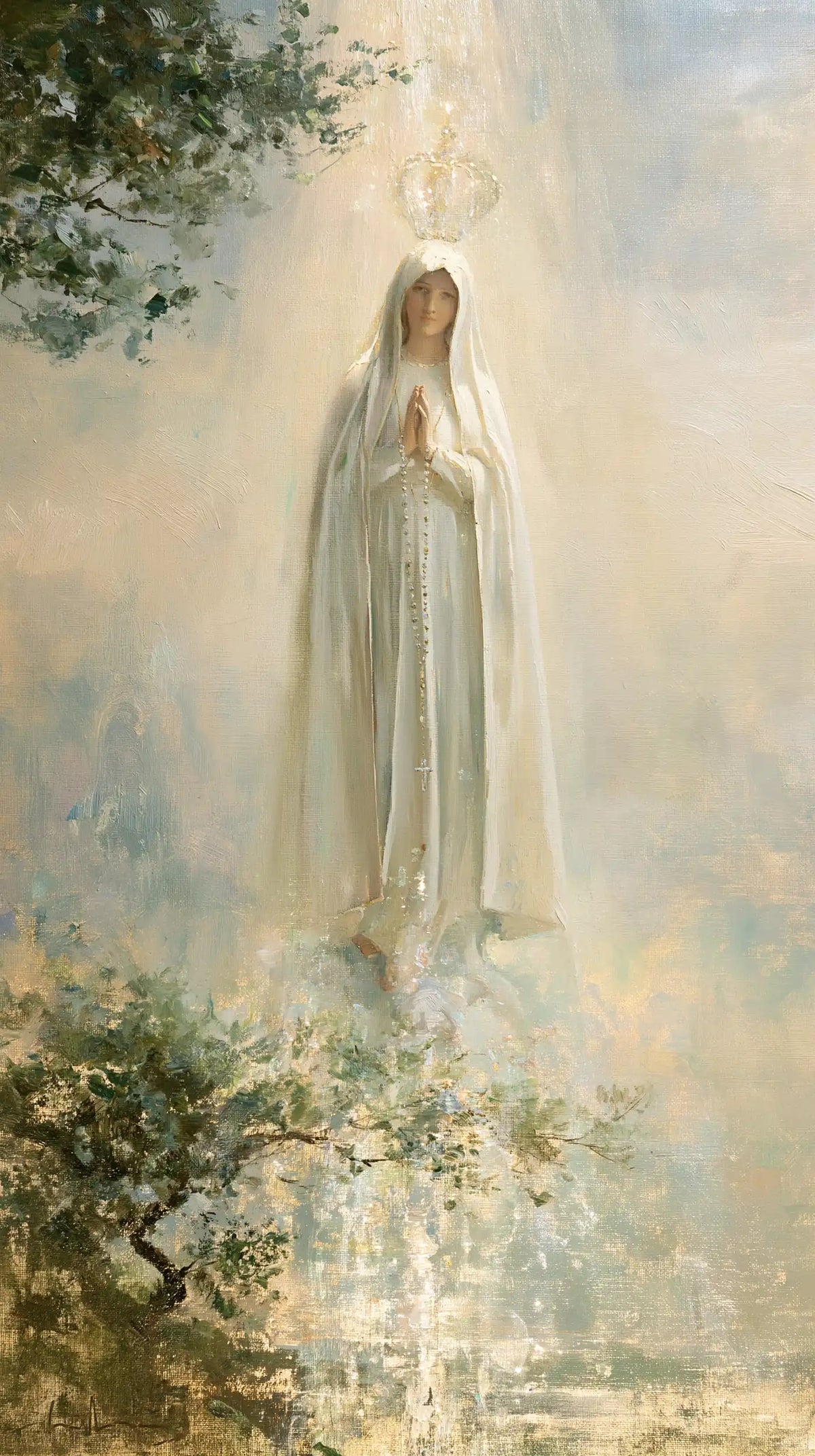 Our Lady of Fatima – Impressionist · Portrait no. 1