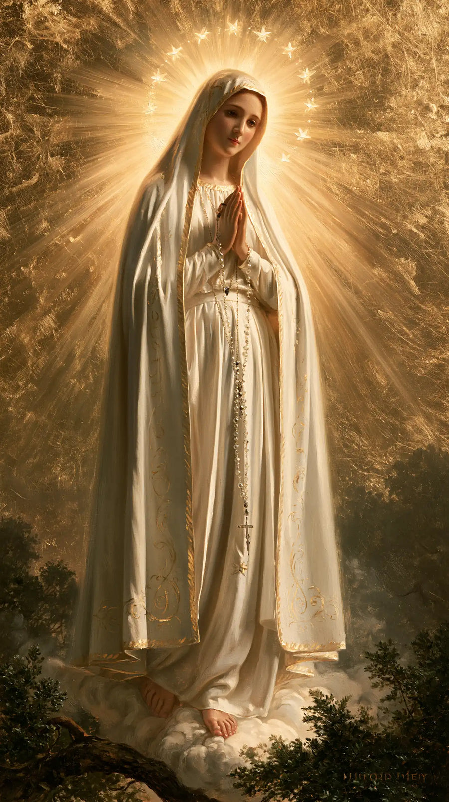 Our Lady of Fatima – Sacred Gold · Portrait no. 3