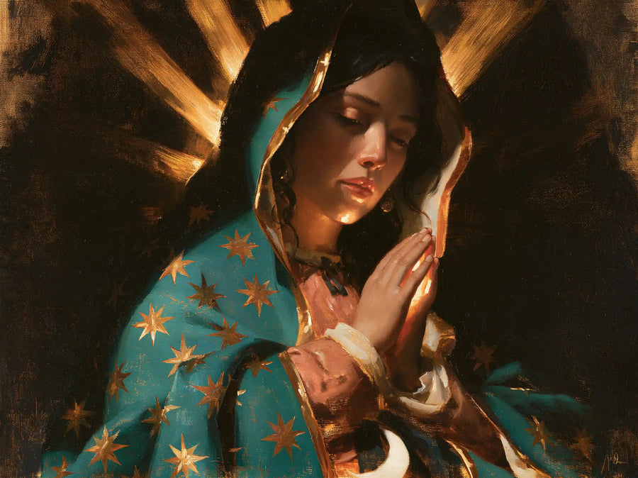 Our Lady of Guadalupe – Caravaggio Tenebrism · Landscape no. 5
