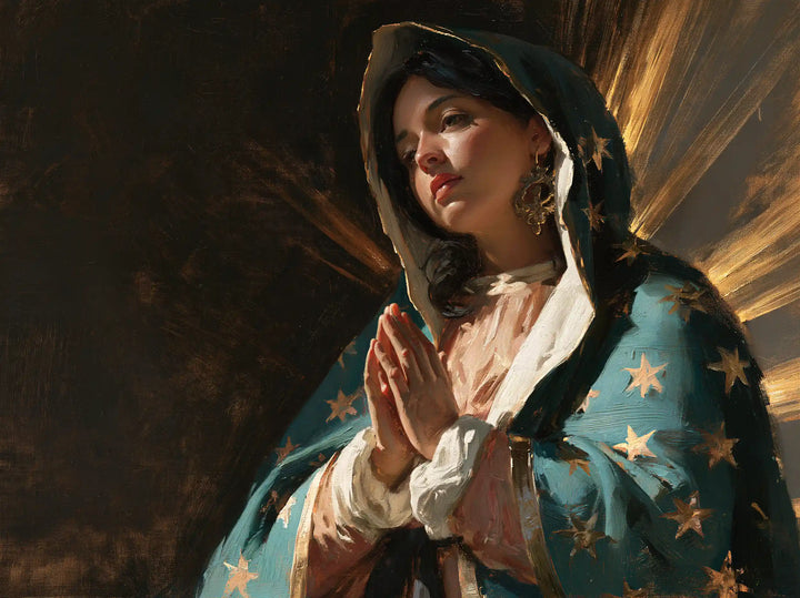 Our Lady of Guadalupe – Caravaggio Tenebrism · Landscape no. 6