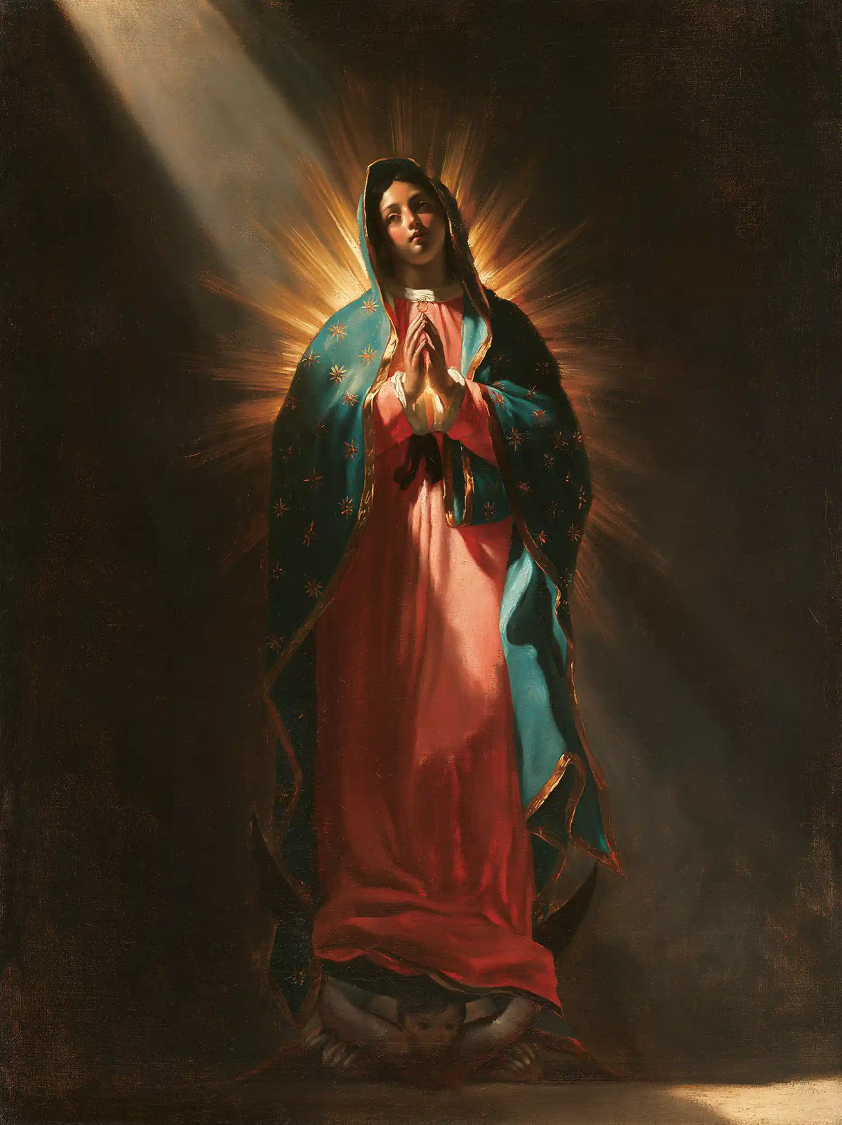 Our Lady of Guadalupe – Caravaggio Tenebrism · Portrait no. 8