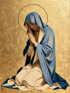 Virgin Mary in Prayer — The Circle and the Humble Bow
