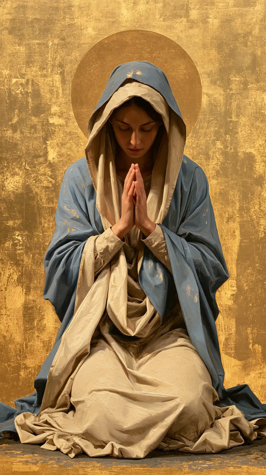 Virgin Mary in Prayer - Contemporary Byzantine · Portrait n° 20