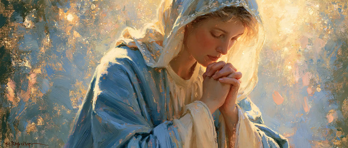 Virgin Mary in Prayer — Dawn upon Fair Hair