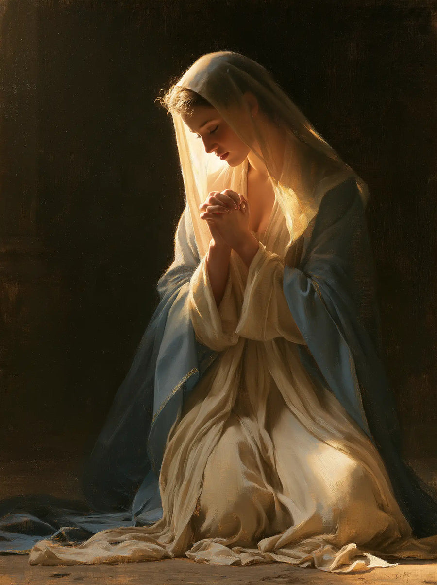 Virgin Mary in Prayer - Mary in Divine Light · Portrait n° 30