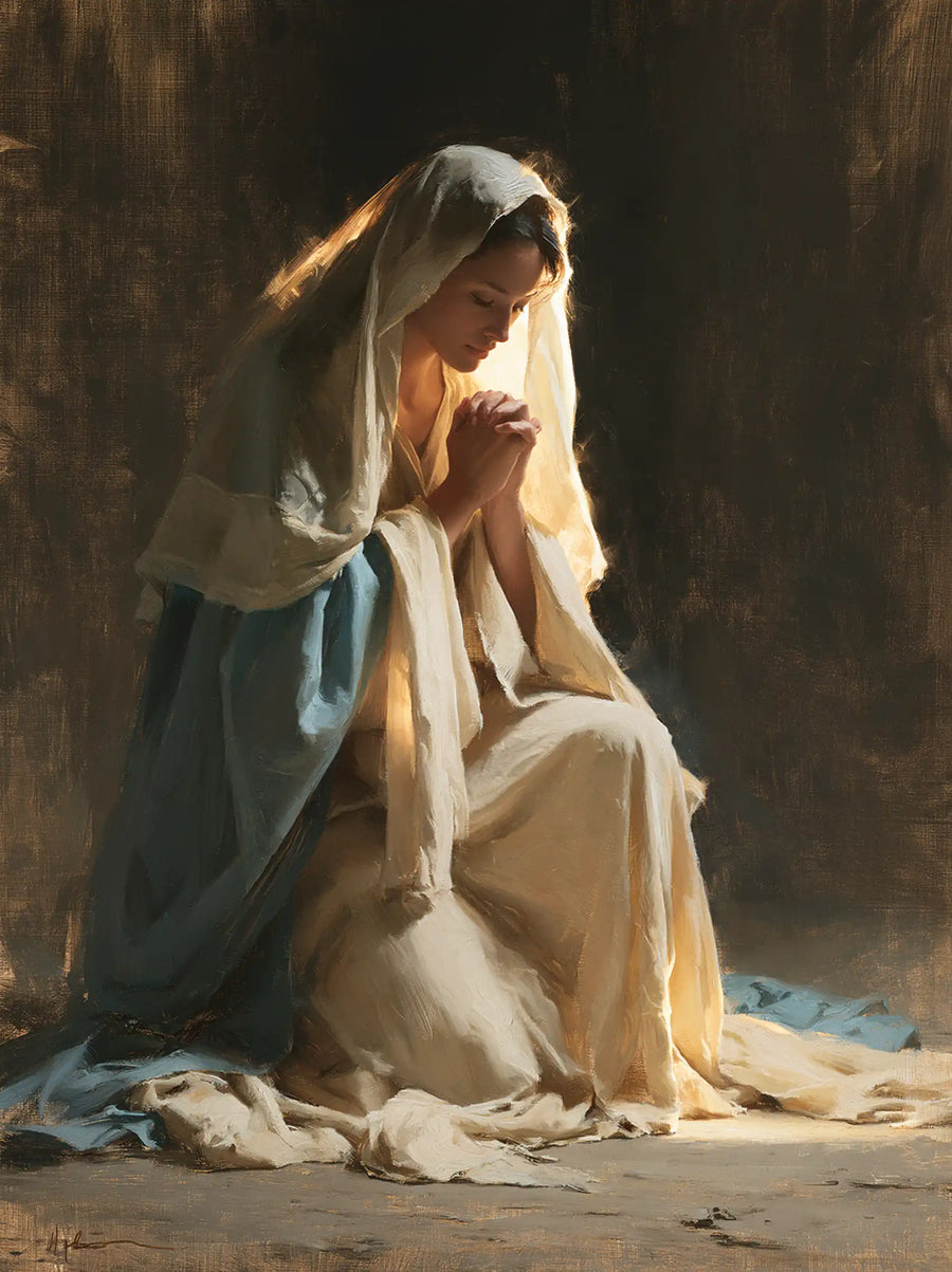 Virgin Mary in Prayer - Mary in Divine Light · Portrait n° 31