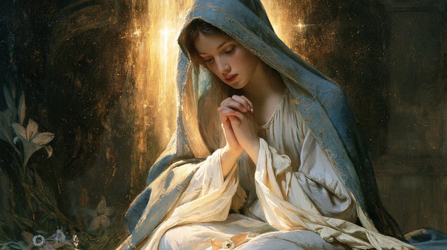 Virgin Mary in Prayer - Symbolist · Landscape n° 13