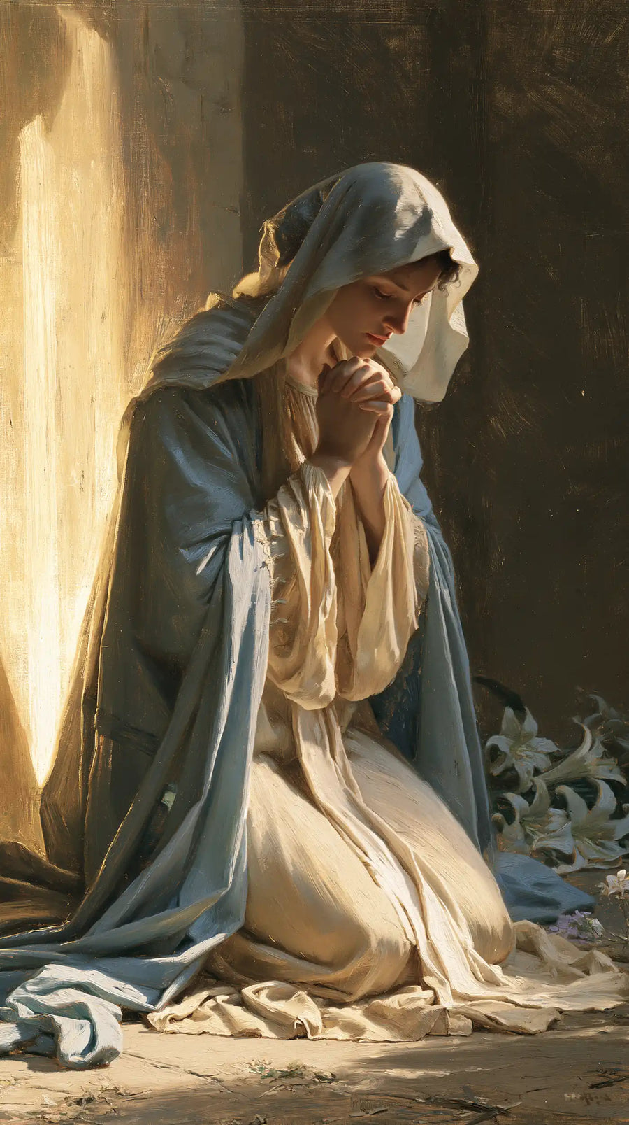 Virgin Mary in Prayer - Symbolist · Portrait n° 12