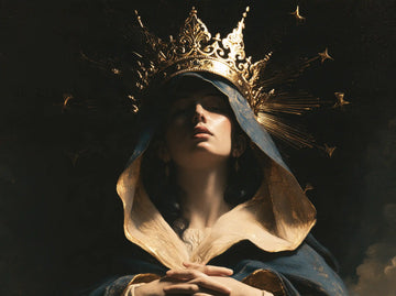 Mary Queen of Heaven - Black and Gold · Landscape n° 1