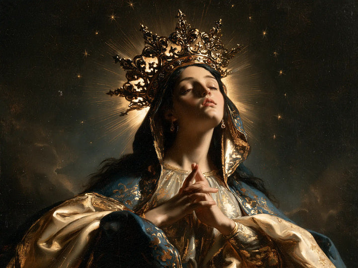 Mary Queen of Heaven - Black and Gold · Landscape n° 2