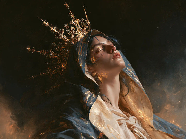 Mary Queen of Heaven - Black and Gold · Landscape n° 3