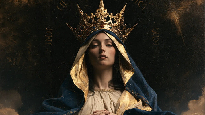 Mary Queen of Heaven - Black and Gold · Landscape n° 17