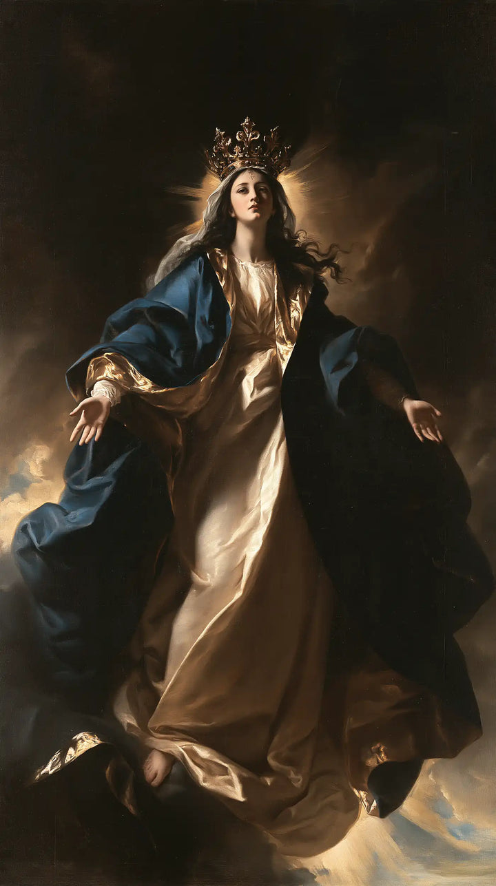 Mary, Queen of Heaven — The Long Robe at the Threshold of Clouds