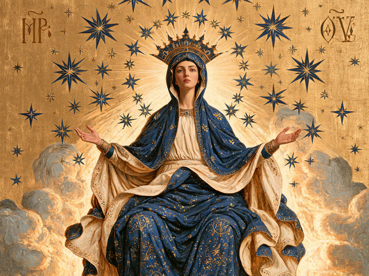 Mary Queen of Heaven - Contemporary Byzantine · Landscape n° 4