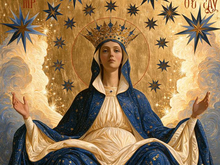 Mary Queen of Heaven - Contemporary Byzantine · Landscape n° 8