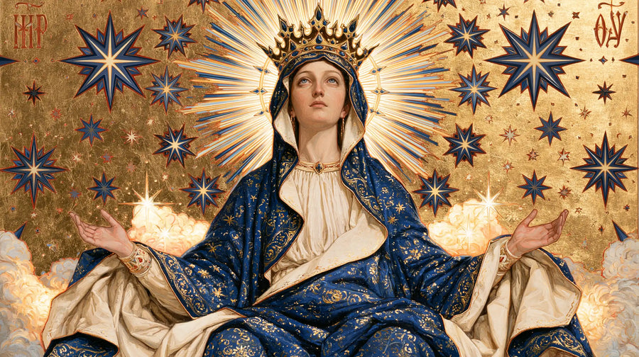 Mary Queen of Heaven - Contemporary Byzantine · Landscape n° 12