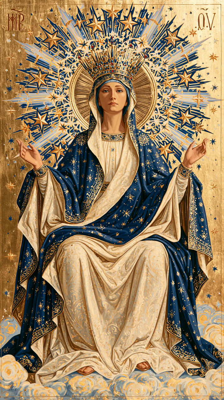 Mary, Queen of Heaven — The Queen Beneath the Spray of a Thousand Points